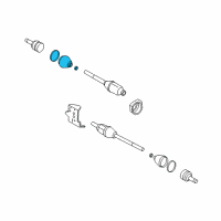 OEM Mercury Inner Boot Diagram - 5L8Z-3A331-FA