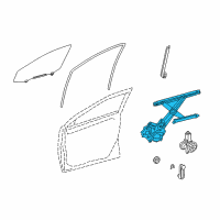 OEM 2011 Toyota Corolla Regulator Diagram - 69820-02360