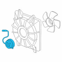 OEM Honda Civic Motor, Cooling Fan Diagram - 19030-RNA-A51