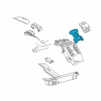 OEM 1999 Chevrolet Express 1500 Bracket Asm-Engine Mount Diagram - 15969183