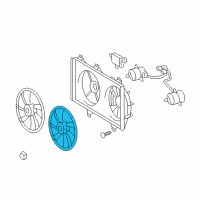 OEM 2008 Toyota Camry Fan Blade Diagram - 16361-AD030