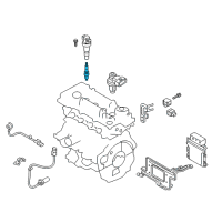 OEM 2016 Hyundai Sonata Plug Assembly-Spark Diagram - 18849-08072