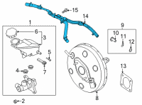 OEM 2022 Hyundai Palisade HOSE/PIPE Assembly-Vacuum Diagram - 59150-S9380
