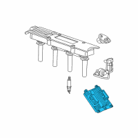 OEM 2003 Saturn Vue Engine Control Module Assembly Diagram - 19299212