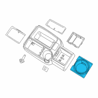 OEM Ram Holder-Console Mounted Diagram - 68036054AA