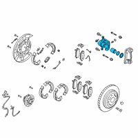 OEM 2018 Kia Stinger Rear Brake Caliper Kit Diagram - 58310J5A00