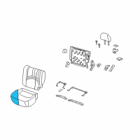 OEM 2005 Mercury Mariner Seat Cushion Pad Diagram - BT2Z-7863841-A