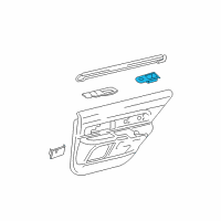 OEM Mercury Montego Handle, Inside Diagram - 5T5Z-54266A25-AAD