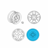 OEM 2005 Hyundai Sonata Wheel Cap Assembly Diagram - 52910-3D900