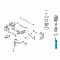 OEM BMW 128i Front Left Suspension Strut Diagram - 31-31-6-786-031