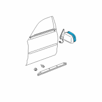 OEM 2001 Toyota Avalon Mirror Glass Diagram - 87961-AC020