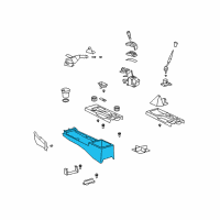 OEM 2007 Toyota FJ Cruiser Console Base Diagram - 58802-35241-B0