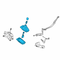 OEM 2015 Ford Fiesta Shift Boot Diagram - D2BZ-7277-A