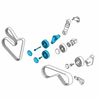 OEM 1999 BMW 540i Adjusting Pulley With Lever Diagram - 11-28-7-515-865