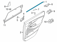 OEM 2020 Hyundai Santa Fe W/STRIP-RR Dr Belt I/S RH Diagram - 83241-S1000