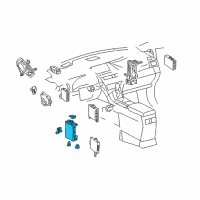 OEM 2014 Lexus RX450h Block Assembly, Driver Side Diagram - 82730-48A11