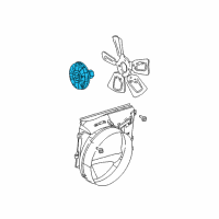 OEM 2003 Dodge Ram 3500 Clutch-Fan Diagram - 52029300AE