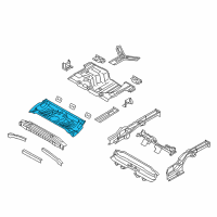 OEM 2017 Kia Rio Panel Assembly-Rear Floor Diagram - 655111W012