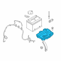 OEM 2007 Ford Edge Battery Tray Diagram - 7T4Z-10732-A