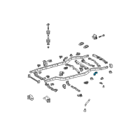 OEM 2009 Toyota FJ Cruiser Crossmember Mount Bracket Diagram - 51027-35020