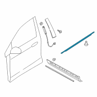 OEM 2020 Lincoln Nautilus Belt Molding Diagram - FA1Z-5821452-B