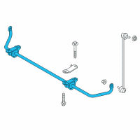 OEM 2014 BMW M6 Stabilizer Front With Rubber Mounting Diagram - 31-35-2-284-511