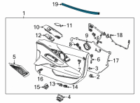 OEM 2020 Chevrolet Corvette Belt Weatherstrip Diagram - 84472382