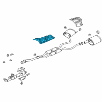 OEM 2020 Acura TLX Plate, Floor Heat Baffle (A) Diagram - 74601-TZ7-A00