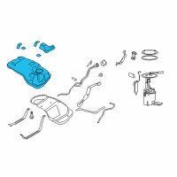 OEM Mercury Fuel Tank Diagram - AL8Z-9002-F