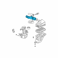 OEM 2004 Acura MDX Tube, Air Flow Diagram - 17228-RDJ-305