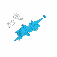 OEM 2013 Lexus LS460 Gear Assembly, Tilt Steering Diagram - 45810-50080