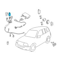 OEM Chevrolet Tracker Relay, A/C Compressor Diagram - 96068339