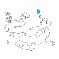 OEM 2003 Chevrolet Tracker Relay Asm, Rear Def Timer (On Esn) Diagram - 30020901