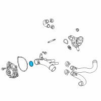 OEM Chevrolet Express Inlet Pipe Gasket Diagram - 12650512