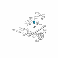 OEM 2003 Chevrolet Express 2500 Rear Auxiliary Spring Assembly Diagram - 15964268