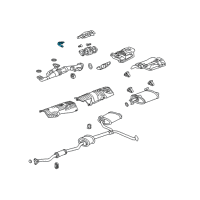 OEM 2012 Acura TL Bracket, Exhaust Mounting Diagram - 18282-TK4-A00