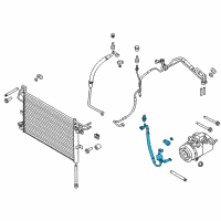 OEM Ford Explorer AC Tube Diagram - BB5Z-19972-C