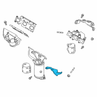 OEM 2014 Ford Taurus Manifold With Converter Bracket Diagram - DA8Z-5A204-A