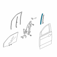 OEM 2003 Honda Pilot Channel, Front Door Run (Lower) Diagram - 72239-S3V-A01