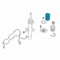 OEM 2017 BMW M240i xDrive Front Coil Spring Diagram - 31-33-6-865-636