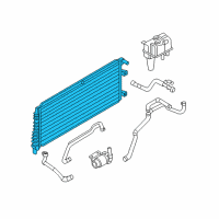 OEM 2007 Ford Escape Inverter Cooler Diagram - H2MZ-8005-X