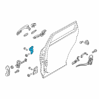 OEM 2020 Kia Sorento Hinge Assembly-Rear Door Diagram - 793302B000