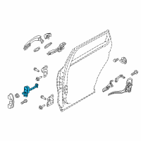 OEM Kia Sorento Checker Assembly-Rear Door Diagram - 79490C5000