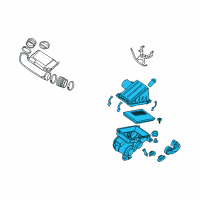 OEM 2010 Nissan Frontier Air Cleaner Diagram - 16500-EA210