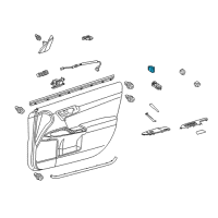 OEM Lexus CT200h Outer Mirror Control Computer Assembly Diagram - 89430-76010