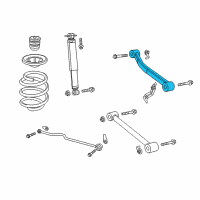 OEM 2021 Jeep Wrangler Upper Control Arm Diagram - 68247740AA