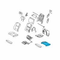 OEM 2013 BMW X5 Seat Upholstery Diagram - 52-10-9-144-825