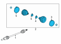 OEM 2022 Buick Encore GX Boot Kit Diagram - 42722013