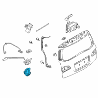 OEM 2022 Nissan Armada Lock & Remote Control Assy-Back Door Diagram - 90500-6JF0A