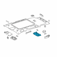 OEM 2019 Toyota RAV4 Map Lamp Assembly Diagram - 81240-35020-C1